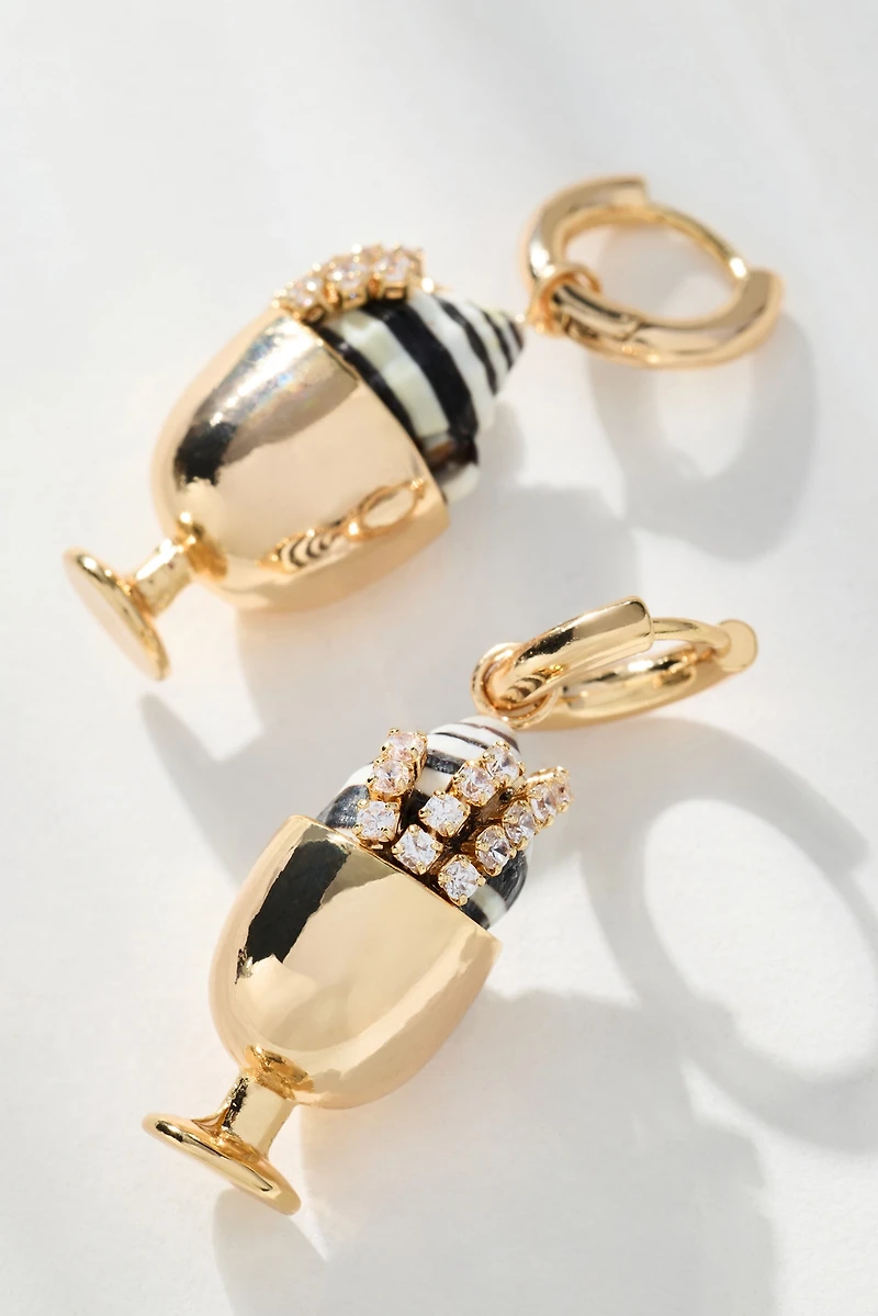 Festive Icon Huggie Earrings