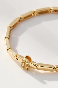 Crystal Linked Initial Bracelet