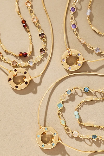 Birthstone Layered Necklace