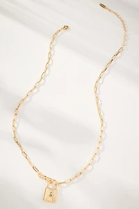 Monogram Pendant Necklace