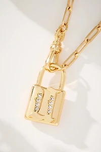 Monogram Pendant Necklace