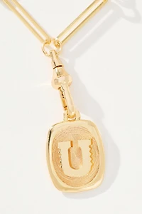 Linked Chain Initial Pendant Necklace