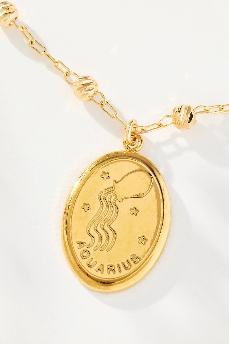 Delicate Zodiac Pendant Necklace