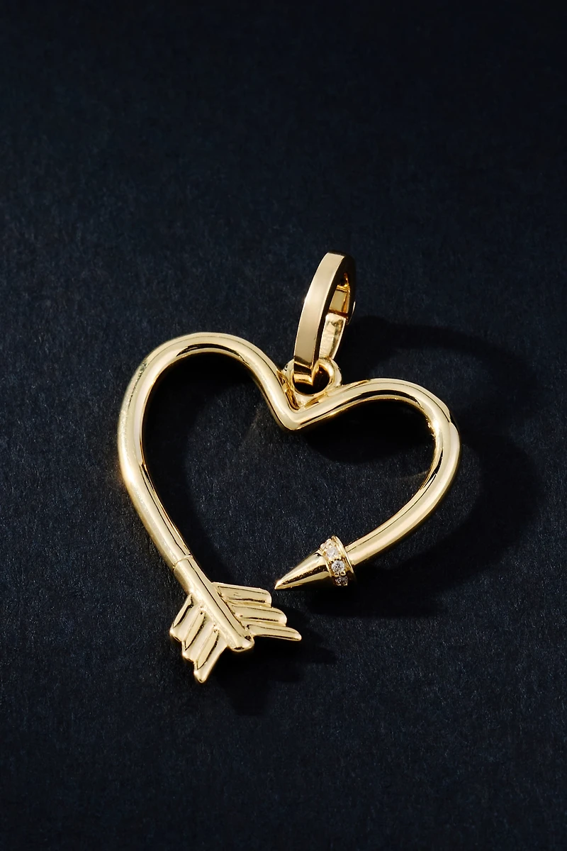 Adina Reyter Arrow Heart Diamond Charm