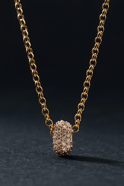 Adina Reyter Wide Pavé Diamond Bead
