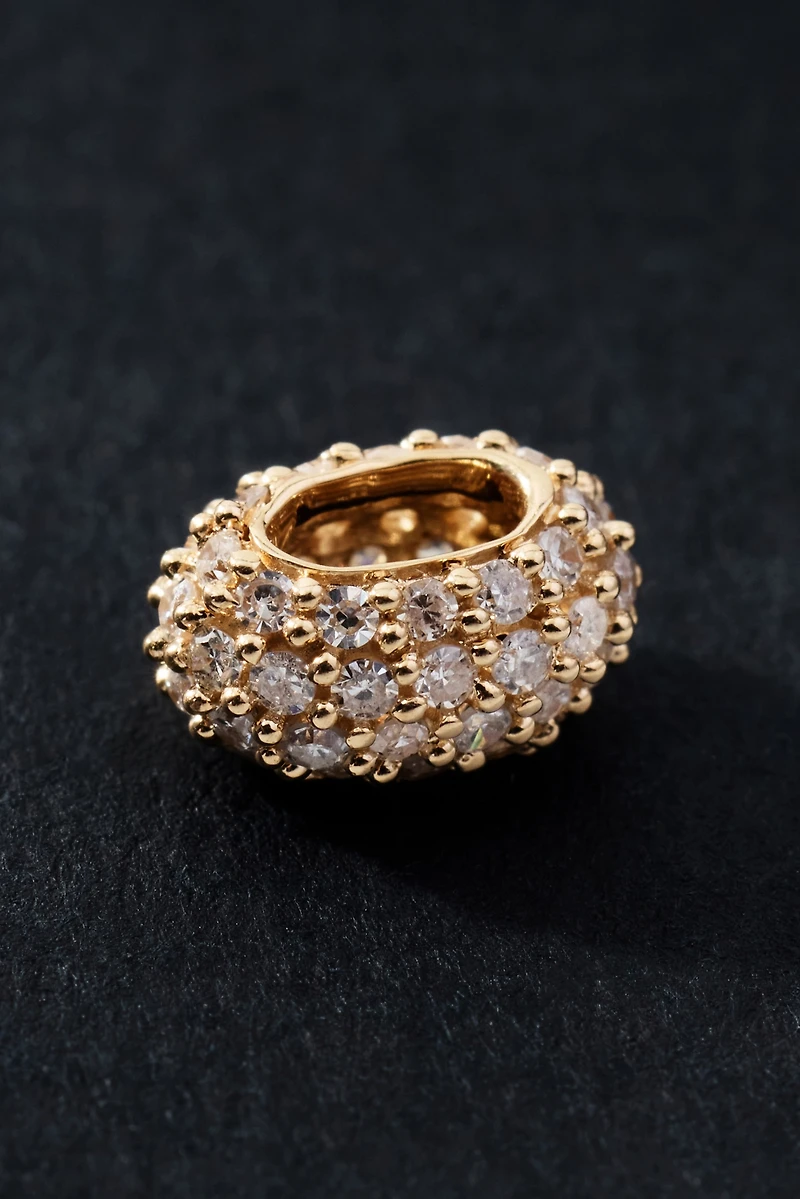 Adina Reyter Wide Pavé Diamond Bead