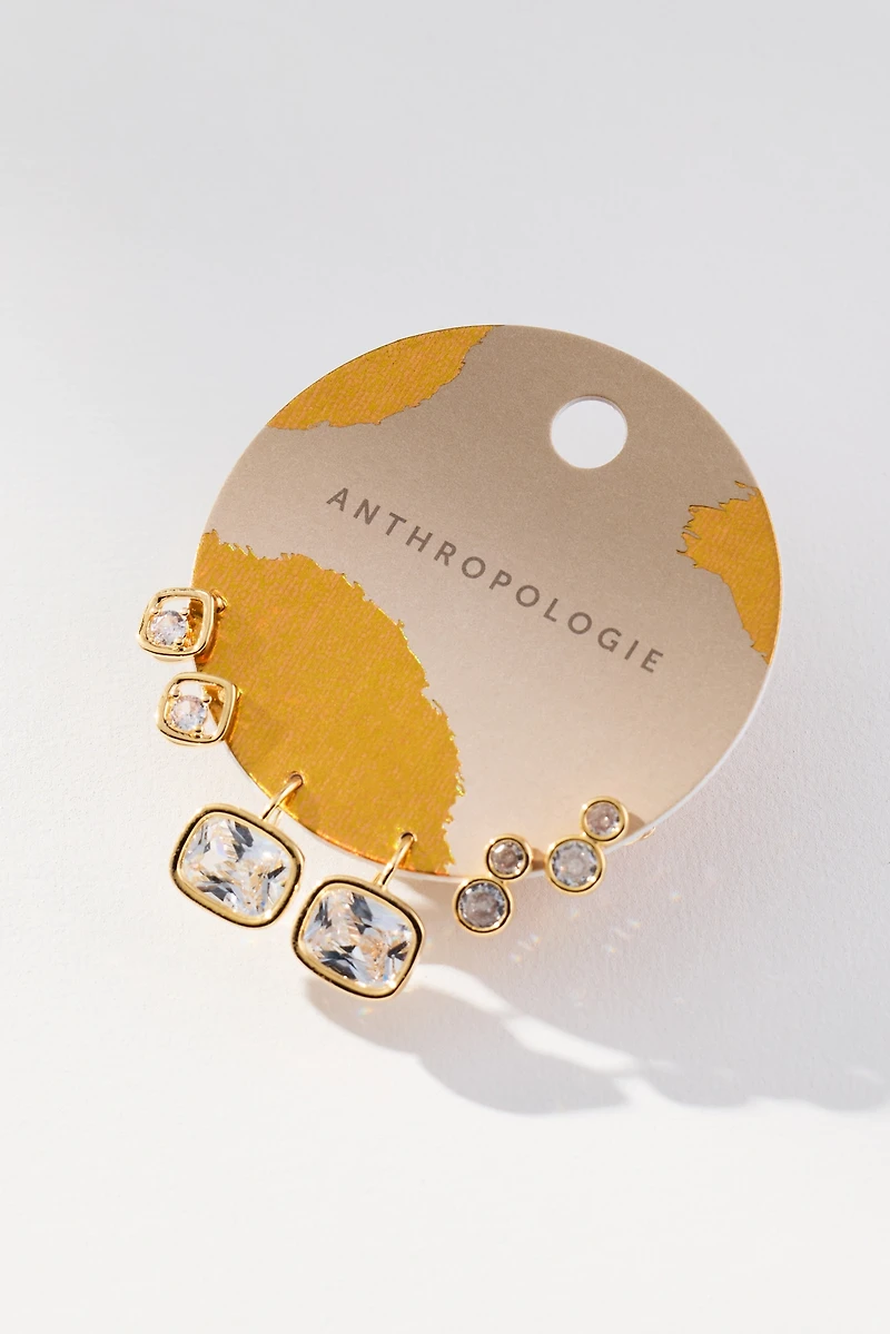 Shaped Crystal Earrings