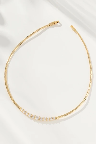 Crystal Bar Collar Necklace