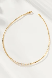 Crystal Bar Collar Necklace
