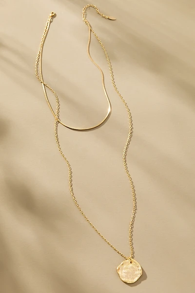 Double Chain Pendant Necklace