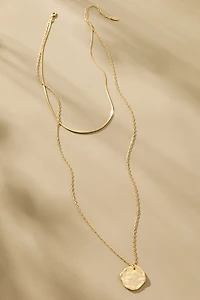 Double Chain Pendant Necklace