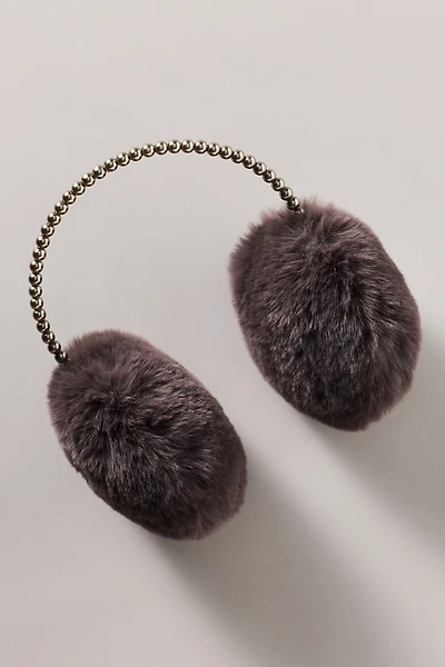Lele Sadoughi Faux-Fur Pearl Earmuffs