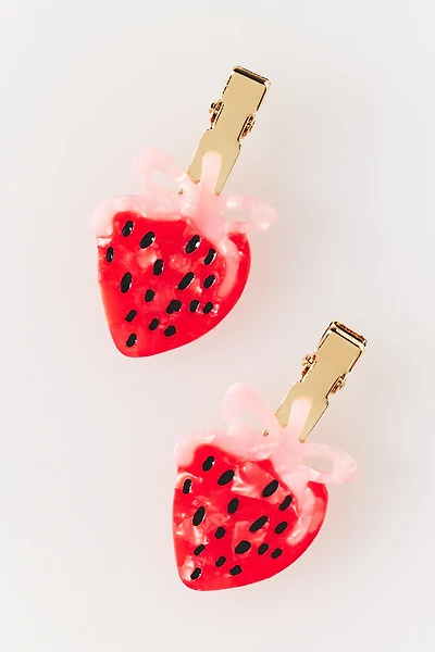 Berry Cute Crease-Free Hair Clips, Set of 2
