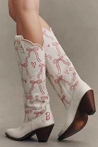 Besita Barbie™ Chic Bow Leather Tall Western Boots