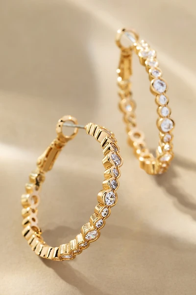 Delicate Glitz Hoop Earrings