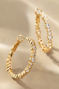 Delicate Glitz Hoop Earrings