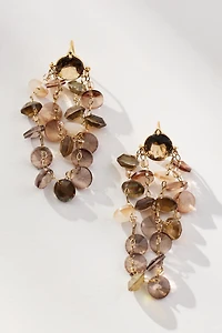 Colorful Glass Stone Drop Earrings