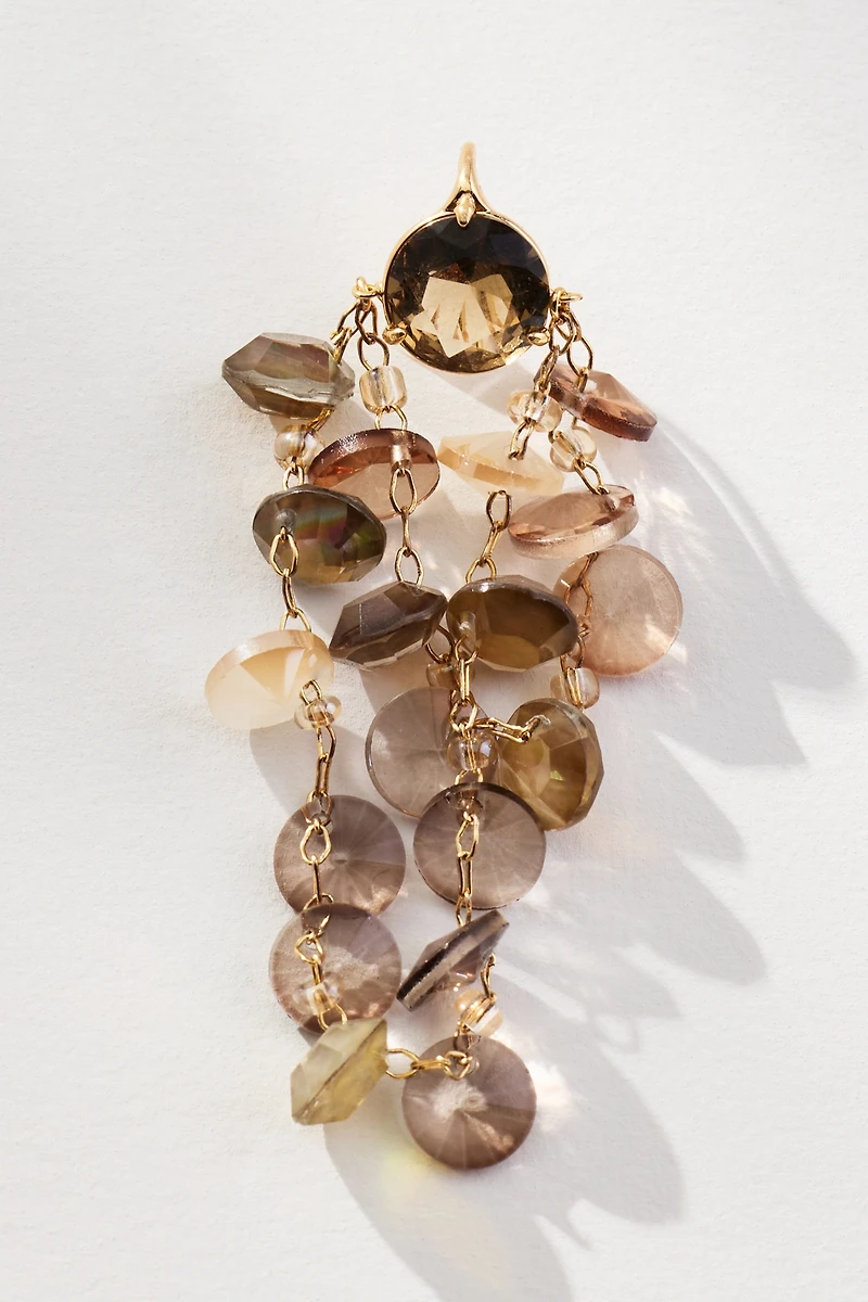 Colorful Glass Stone Drop Earrings