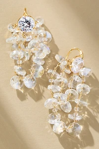 Colorful Glass Stone Drop Earrings