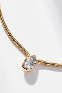 Single Crystal Pendant Necklace