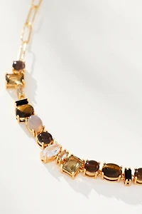 Colorful Gem Paperclip Necklace