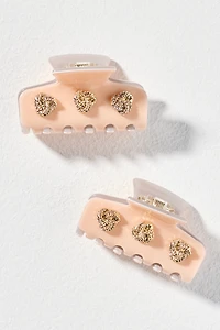 Lele Sadoughi Mini Knotted Hair Claw Clips, Set of 2