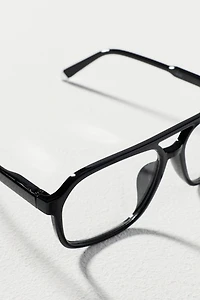 Elite Eyewear Flat-Top Aviator Blue Light Readers