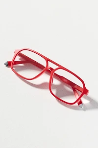 Elite Eyewear Flat-Top Aviator Blue Light Readers