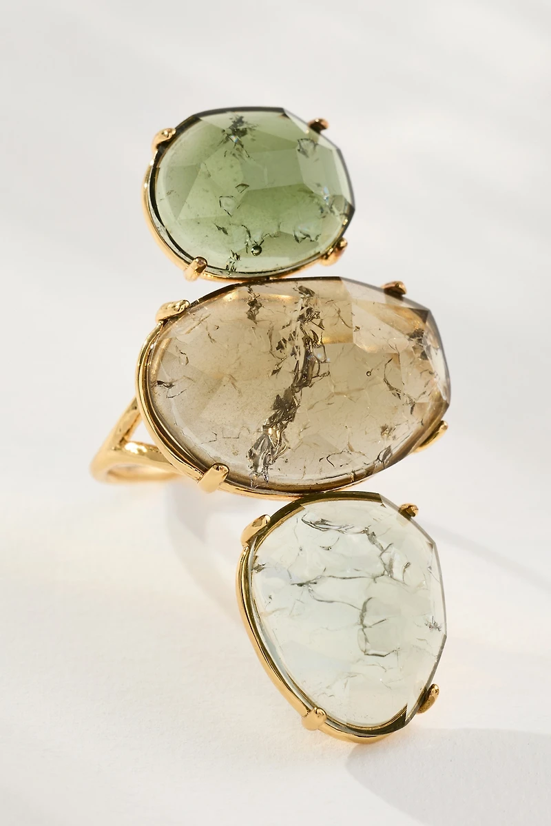 Triple Stone Cocktail Ring