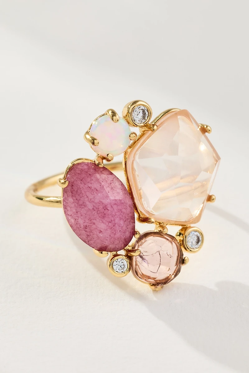 Glam Multi Stone Ring