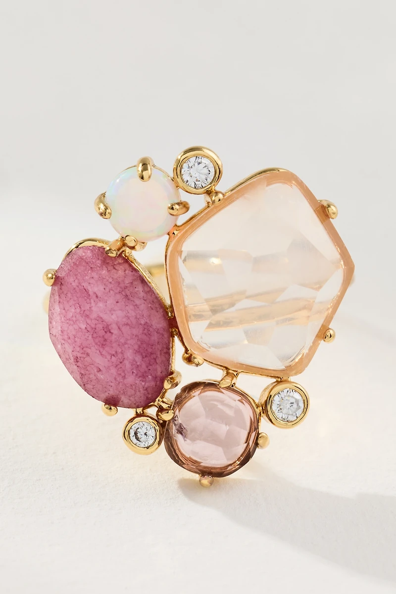 Glam Multi Stone Ring