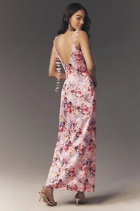 BHLDN Lily Floral Tendril Maxi Dress