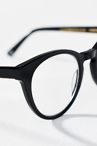 Red Eyewear Circle Cateye Blue Light Readers