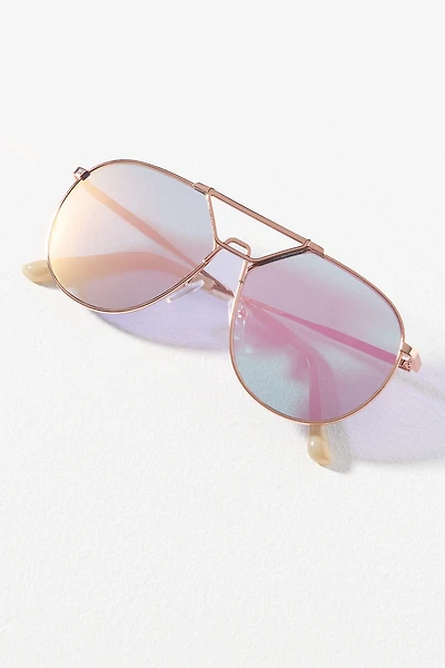 Purple Aviator Sunglasses