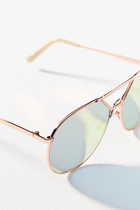 Purple Aviator Sunglasses