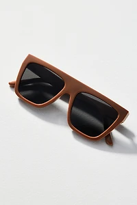 Flat-Top Aviator Sunglasses