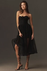 Helsi Valen Strapless Midi Dress