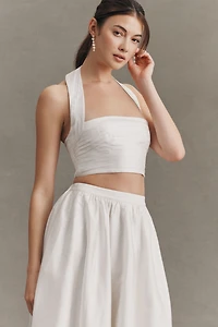 BHLDN Taffeta Halter Skirt Set