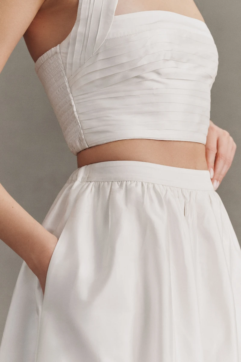 BHLDN Taffeta Halter Skirt Set