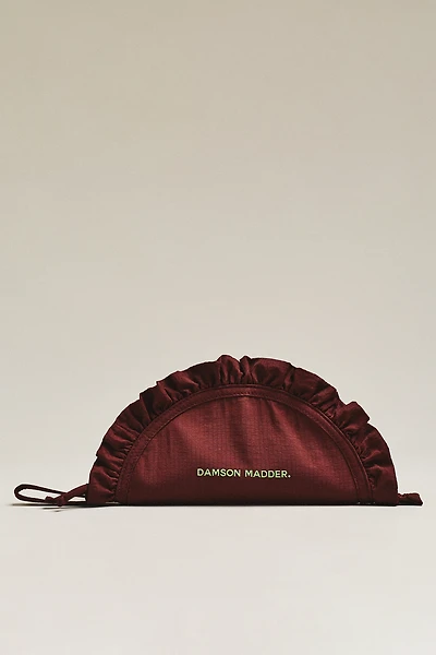 Damson Madder Ruffle Half Moon Makeup Bag