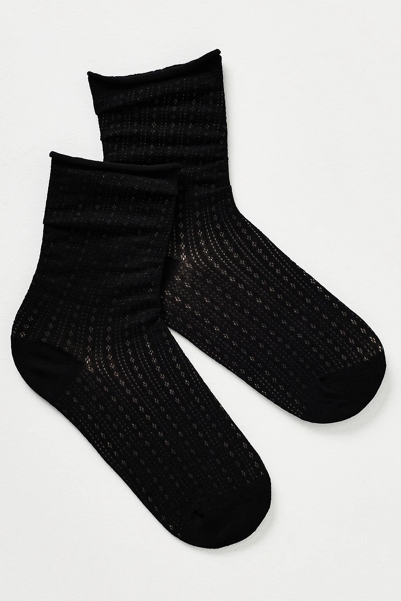 Casa Clara Laurel Pointelle Socks