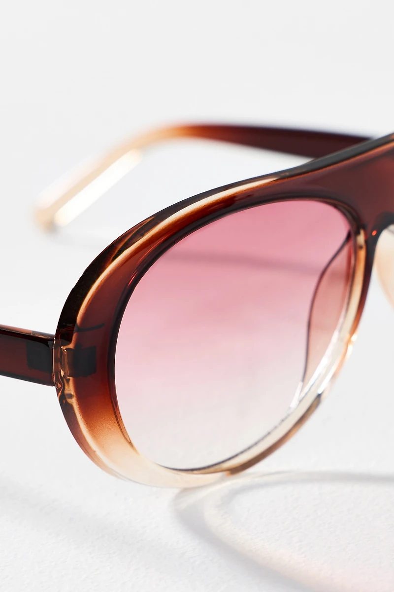 Eyeking Ombre Aviator Goggle Sunglasses