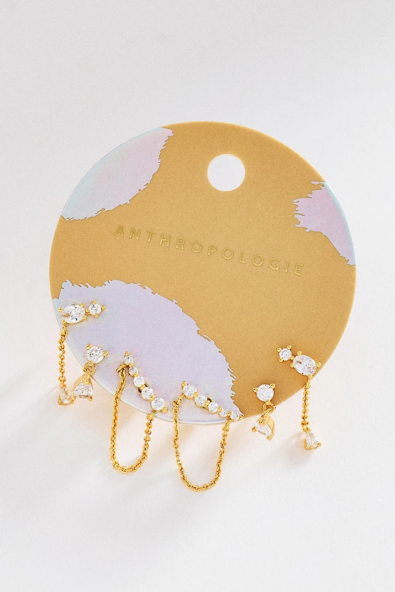 Delicate Crystal Earrings