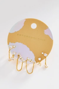 Delicate Crystal Earrings