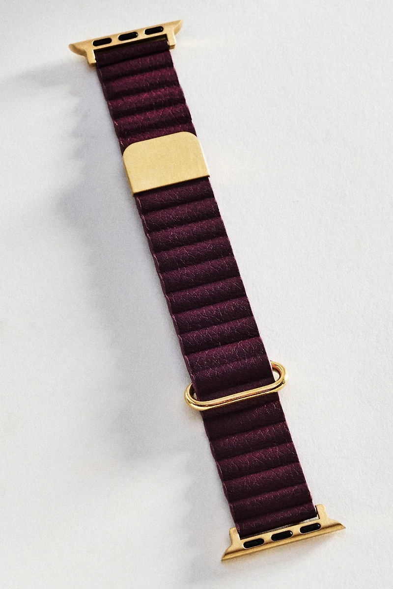 Posh Tech Dakota Magnetic Leather Apple Watch Band
