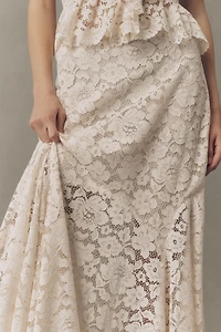 RIXO Jada Lace Maxi Skirt