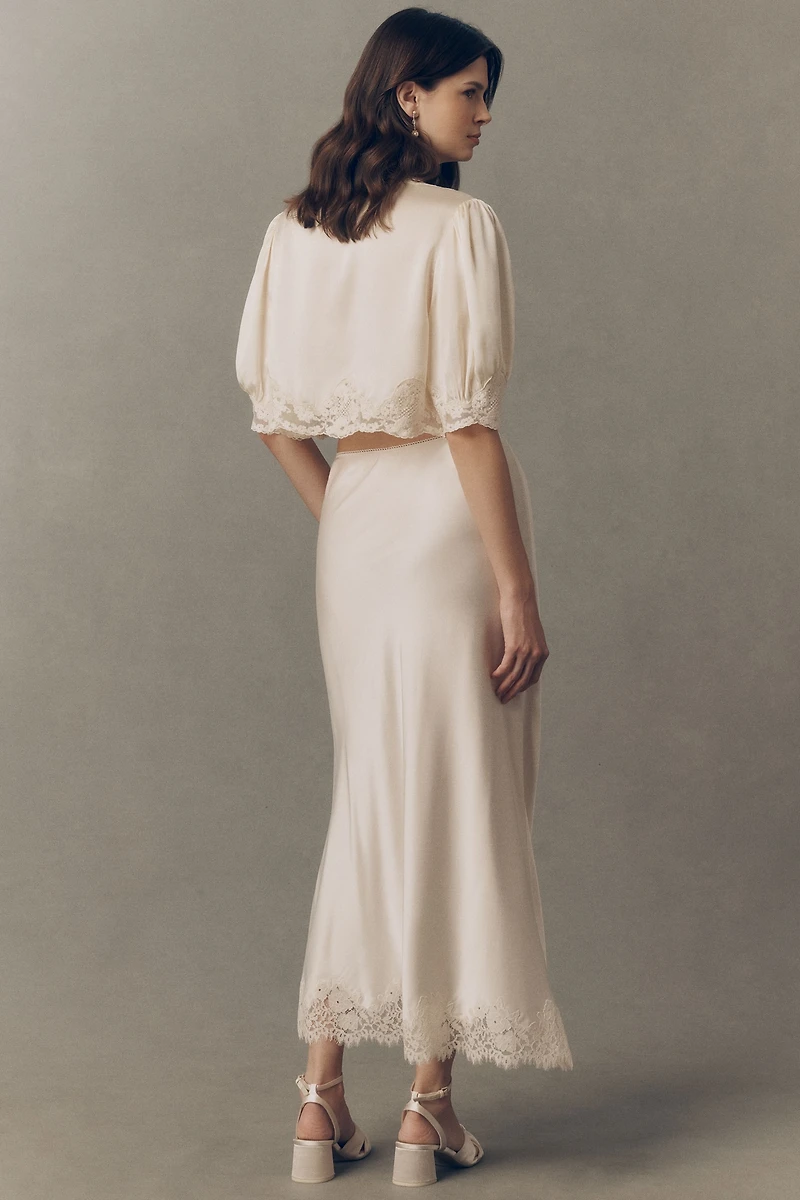 RIXO Matilde Maxi Slip Skirt