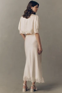 RIXO Matilde Maxi Slip Skirt