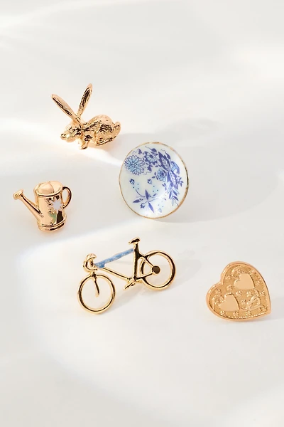 Assorted Mini Brooches, Set of 5