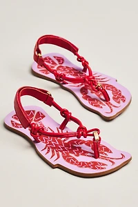Farm Rio Lobster Slingback Sandals